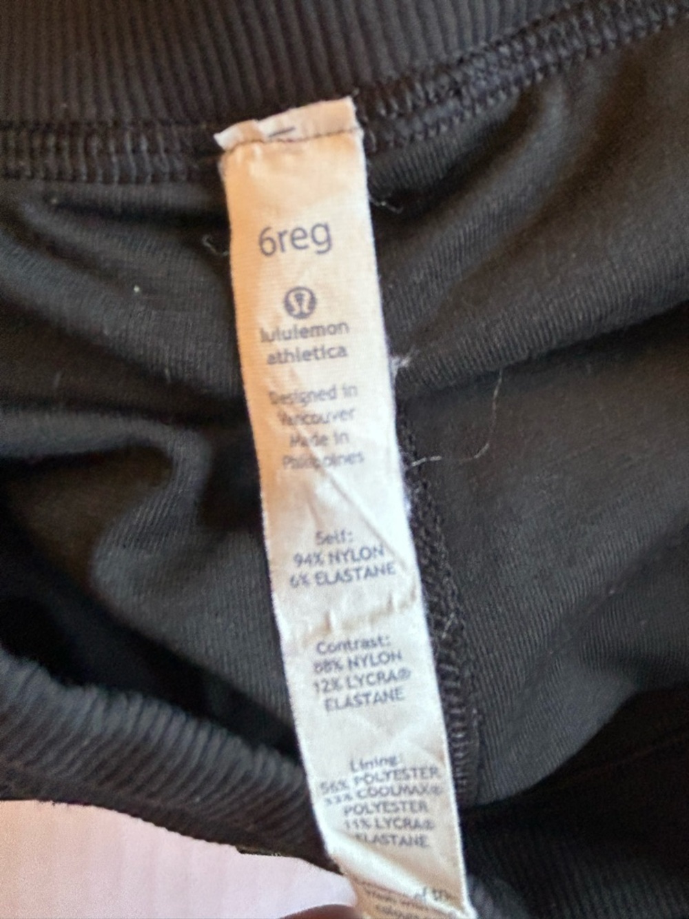 Lululemon Dance Studio Pants Black Lined Size 6 Reg - Picture 7 of 7